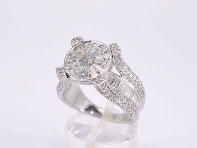 Witgouden ring met diamant 2.50 carat - afbeelding 6 van  11