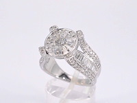 Witgouden ring met diamant 2.50 carat - afbeelding 6 van  11