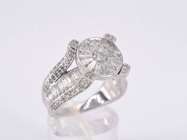 Witgouden ring met diamant 2.50 carat - afbeelding 7 van  11