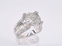 Witgouden ring met diamant 2.50 carat - afbeelding 7 van  11