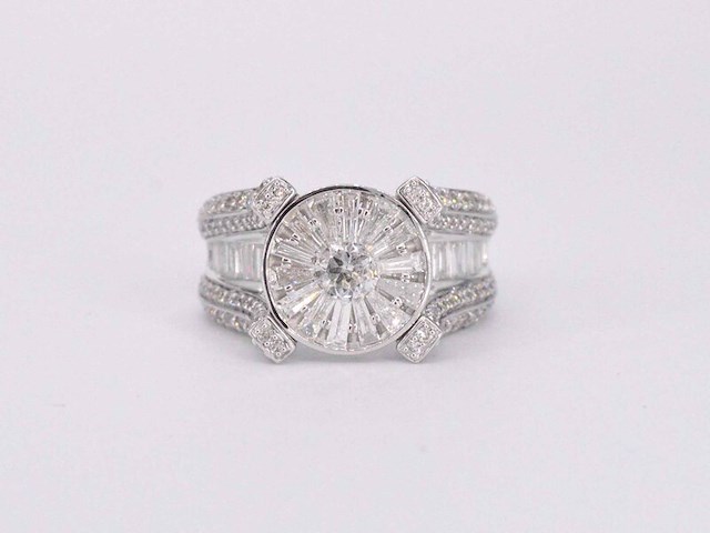Witgouden ring met diamant 2.50 carat - afbeelding 8 van  11
