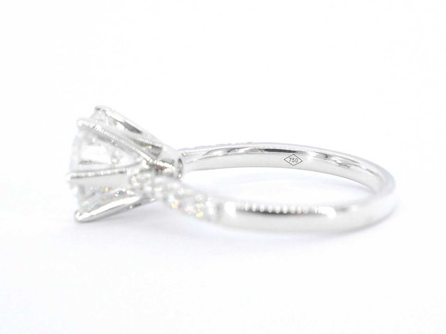 Witgouden ring met diamant 3.00 carat - afbeelding 2 van  12