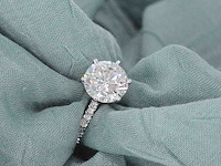 Witgouden ring met diamant 3.00 carat - afbeelding 3 van  12