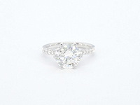Witgouden ring met diamant 3.00 carat - afbeelding 10 van  12