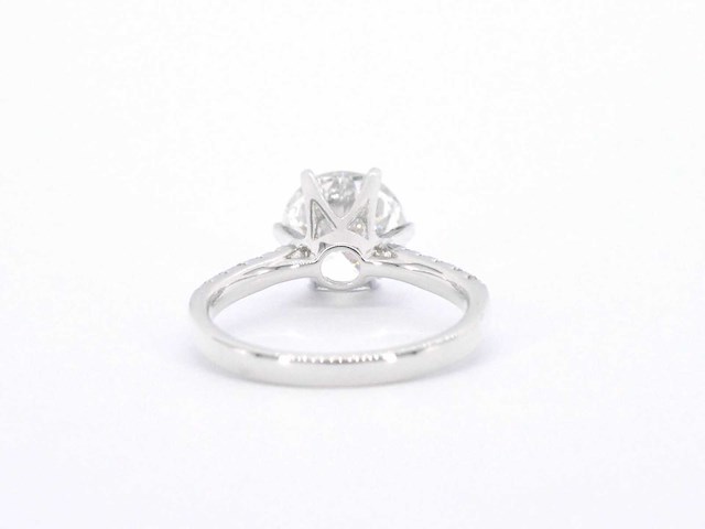 Witgouden ring met diamant 3.00 carat - afbeelding 11 van  12