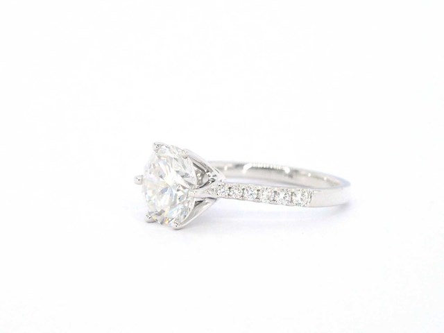 Witgouden ring met diamant 3.00 carat - afbeelding 12 van  12
