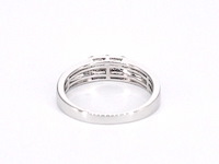 Witgouden ring met diamant en multicolour edelstenen - afbeelding 9 van  11