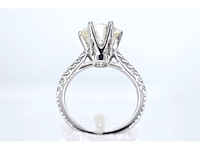 Witgouden ring met diamant met een briljant geslepen diamant van 2.50 carat - afbeelding 5 van  7