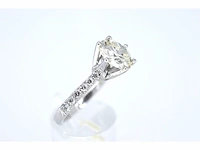 Witgouden ring met diamant met een briljant geslepen diamant van 2.50 carat - afbeelding 4 van  7