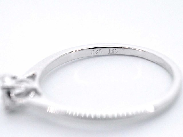 Witgouden ring met diamant - afbeelding 10 van  10
