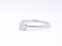 Witgouden ring met diamant - afbeelding 9 van  10