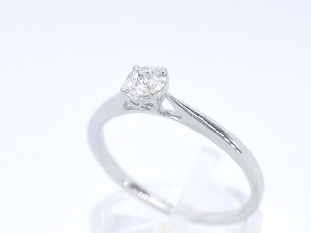 Witgouden ring met diamant - afbeelding 5 van  11