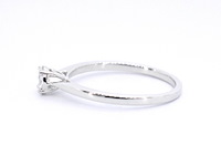 Witgouden ring met diamant - afbeelding 7 van  11