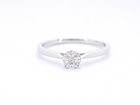 Witgouden ring met diamant - afbeelding 8 van  11