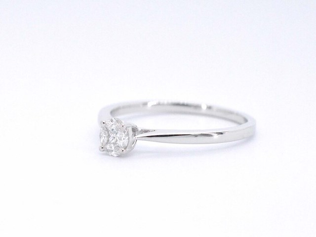 Witgouden ring met diamant - afbeelding 10 van  11