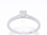 Witgouden ring met diamant