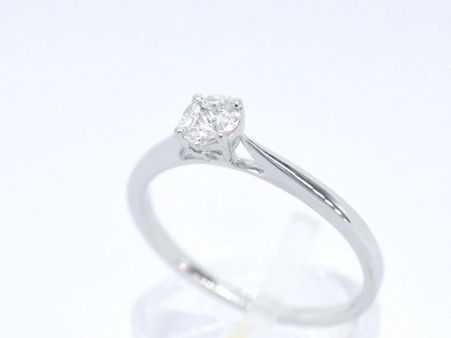 Witgouden ring met diamant - afbeelding 5 van  11