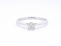 Witgouden ring met diamant - afbeelding 8 van  11