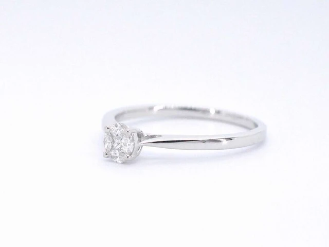 Witgouden ring met diamant - afbeelding 10 van  11