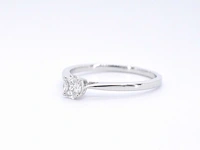 Witgouden ring met diamant - afbeelding 10 van  11