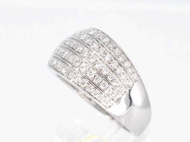 Witgouden ring met diamanten 1.00 carat - afbeelding 4 van  6