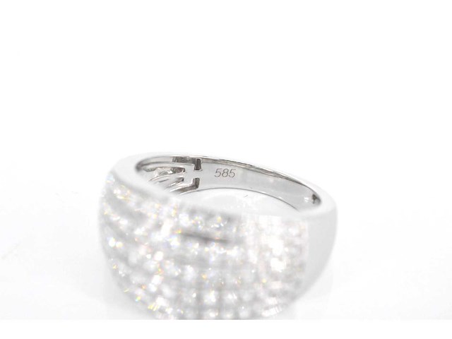 Witgouden ring met diamanten 1.00 carat - afbeelding 6 van  6