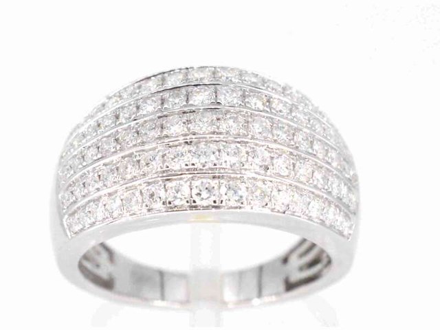 Witgouden ring met diamanten 1.00 carat - afbeelding 1 van  7