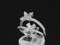 Witgouden ring met diamanten 1.30 carat - afbeelding 4 van  9