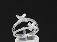 Witgouden ring met diamanten 1.30 carat - afbeelding 5 van  9