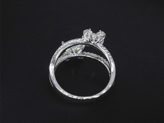 Witgouden ring met diamanten 1.30 carat - afbeelding 8 van  9