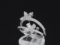 Witgouden ring met diamanten 1.30 carat - afbeelding 3 van  8