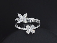 Witgouden ring met diamanten 1.30 carat - afbeelding 1 van  10