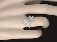 Witgouden ring met diamanten 1.30 carat - afbeelding 3 van  10
