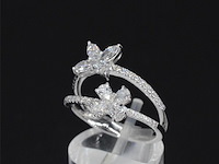 Witgouden ring met diamanten 1.30 carat - afbeelding 4 van  10