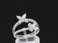 Witgouden ring met diamanten 1.30 carat - afbeelding 5 van  10