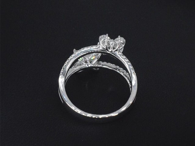 Witgouden ring met diamanten 1.30 carat - afbeelding 8 van  10