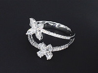 Witgouden ring met diamanten 1.30 carat - afbeelding 5 van  8
