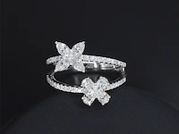 Witgouden ring met diamanten 1.30 carat