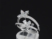 Witgouden ring met diamanten 1.30 carat - afbeelding 4 van  10