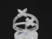 Witgouden ring met diamanten 1.30 carat - afbeelding 7 van  10