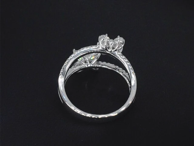 Witgouden ring met diamanten 1.30 carat - afbeelding 8 van  10