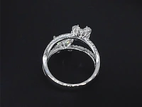 Witgouden ring met diamanten 1.30 carat - afbeelding 8 van  10