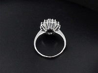 Witgouden ring met diamanten en amethist - afbeelding 8 van  8