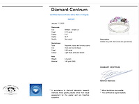 Witgouden ring met diamanten en edelstenen - afbeelding 4 van  10