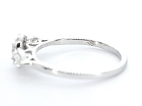 Witgouden ring met diamanten en een oval cut diamant - afbeelding 11 van  11