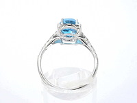 Witgouden ring met diamanten en mooie edelstenen - afbeelding 3 van  11