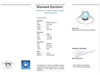 Witgouden ring met diamanten en mooie edelstenen - afbeelding 5 van  11
