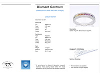Witgouden ring met diamanten en multicolour saffieren - afbeelding 4 van  10