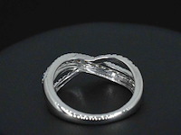Witgouden ring met diamanten en multicolour saffieren - afbeelding 8 van  10