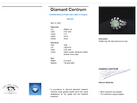 Witgouden ring met diamanten en opaal - afbeelding 3 van  5